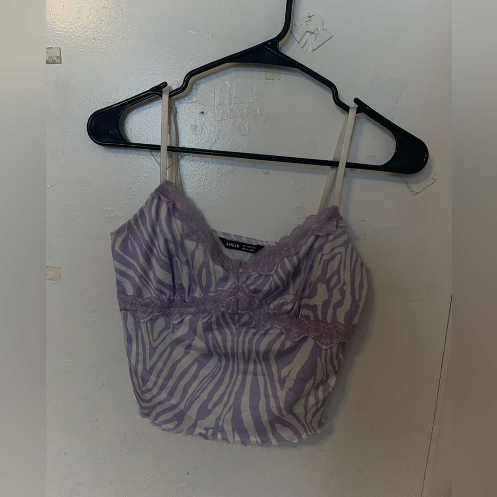 Purple Zebra Tank Top